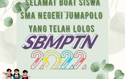 LULUSAN SMA NEGERI JUMAPOLO YANG DITERIMA DI UNIVERSITAS NEGERI MELALUI JALUR SBMPTN