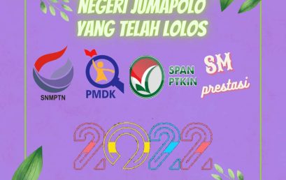 LULUSAN SMA NEGERI JUMAPOLO YANG DITERIMA DI UNIVERSITAS NEGERI MELALUI JALUR SNMPTN, SPAN-PTKIN, SM-PRESTASI DAN PMDK TAHUN 2022