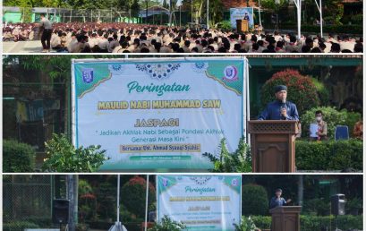 KAJIAN MEMPERINGATI MAULID NABI MUHAMMAD SAW SMA NEGERI JUMAPOLO 1444 H “JASPAGI “ Jadikan Akhlak Nabi sebagai pedoman Akhlak generasi masa kini “