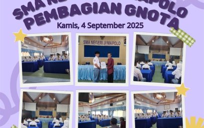 SMA NEGERI JUMAPOLO DISTRIBUSIKAN BANTUAN GNOTA UNTUK 35 SISWA