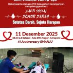 SMA NEGERI JUMAPOLO GELAR DONOR DARAH SAMBUT HUT KE-41 TAHUN 2025