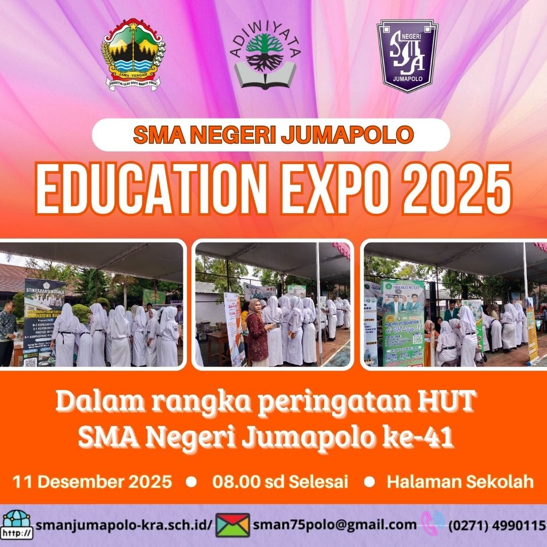 EDUCATION EXPO KAMPUS SMA NEGERI JUMAPOLO DORONG MINAT SISWA LANJUT PERGURUAN TINGGI
