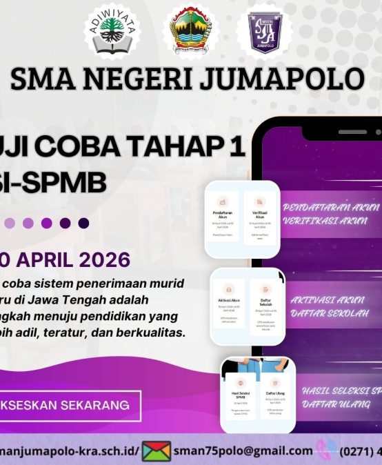 SMA NEGERI JUMAPOLO LAKSANAKAN UJI COBA MASSAL SI-SPMB 2026 SECARA DARING
